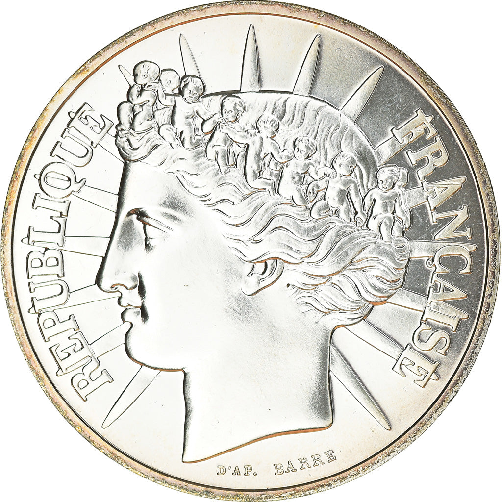 Coin, France, Fraternité, 100 Francs, 1988, Paris, MS(65-70), Silver, KM:966