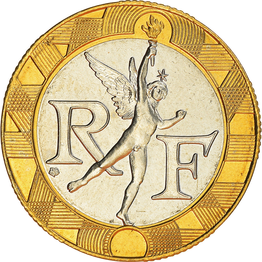 Moneda, Francia, Génie, 10 Francs, 1998, Paris, FDC, Aluminio - bronce