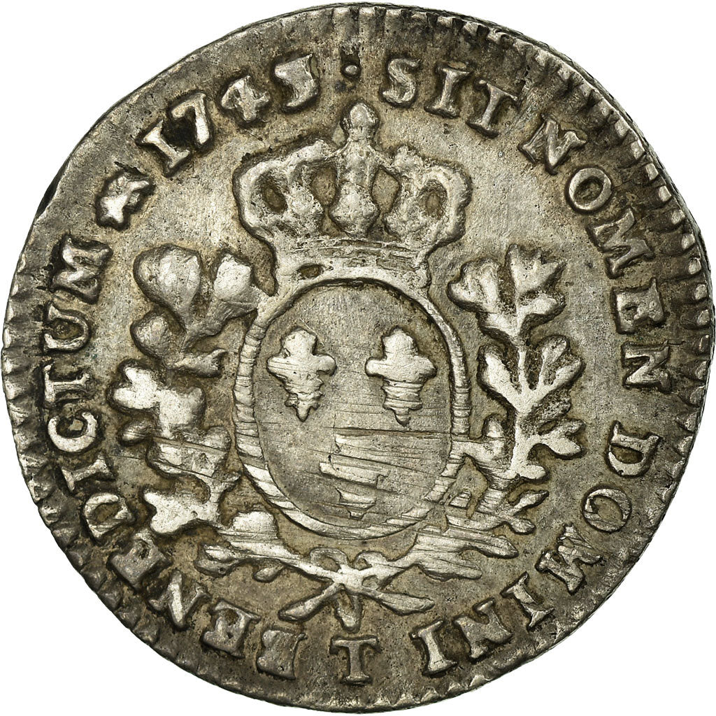Münze, Frankreich, Louis XV, 1/10 Écu au bandeau, 12 Sols, 1/10 ECU, 1743