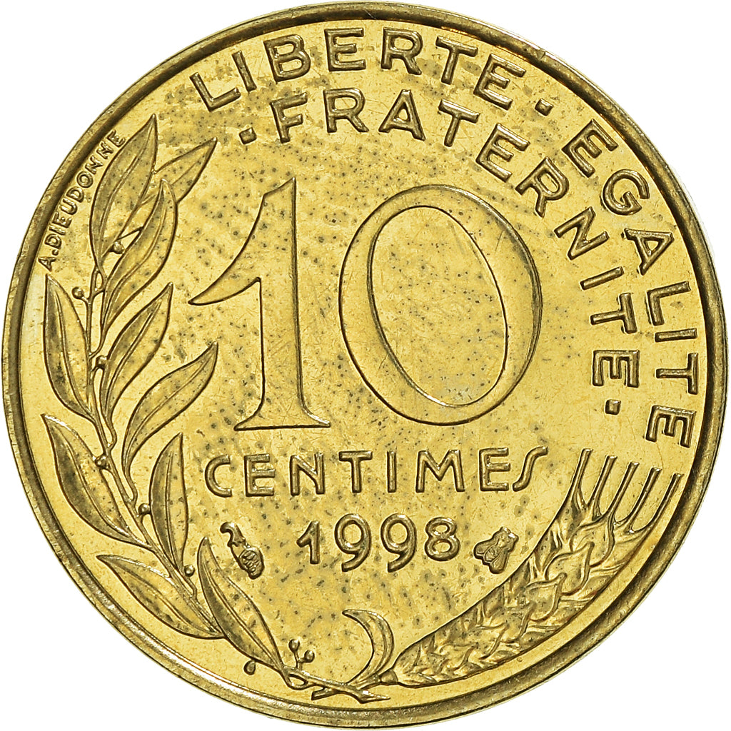 Monnaie, France, Marianne, 10 Centimes, 1998, Paris, Lagriffoul, SPL