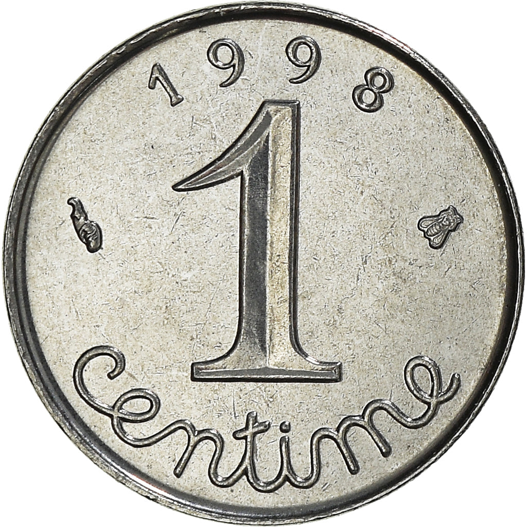 Monnaie, France, Épi, Centime, 1998, Paris, FDC, Acier inoxydable, Gadoury:91