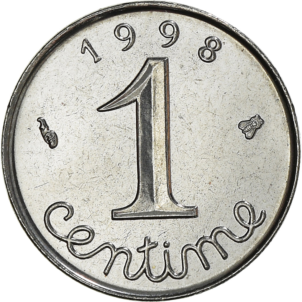 Monnaie, France, Épi, Centime, 1998, Paris, FDC, Acier inoxydable, Gadoury:91