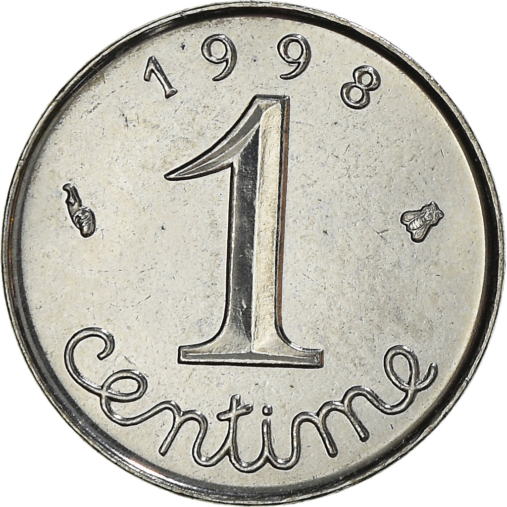 Monnaie, France, Épi, Centime, 1998, Paris, SPL+, Acier inoxydable, Gadoury:91