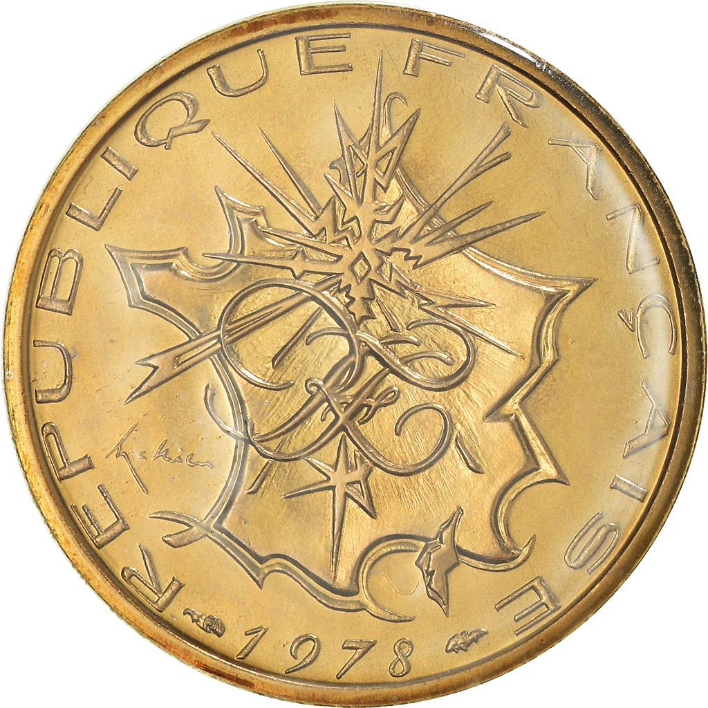 Coin, France, Mathieu, 10 Francs, 1978, Paris, MS(65-70), Nickel-brass, KM:940