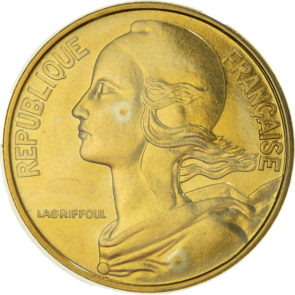 Moneta, Francia, Marianne, 20 Centimes, 1978, Paris, Lagriffoul, FDC