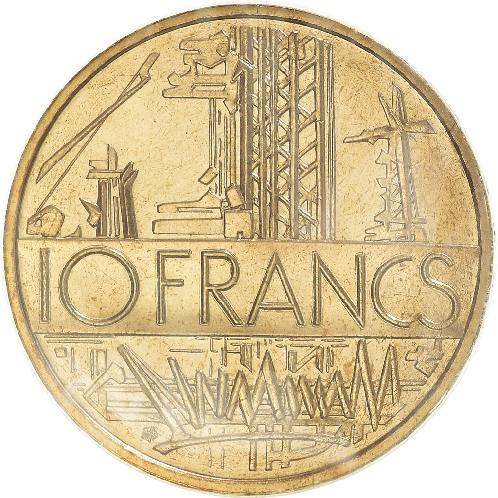Coin, France, Mathieu, 10 Francs, 1977, Paris, MS(65-70), Nickel-brass, KM:940