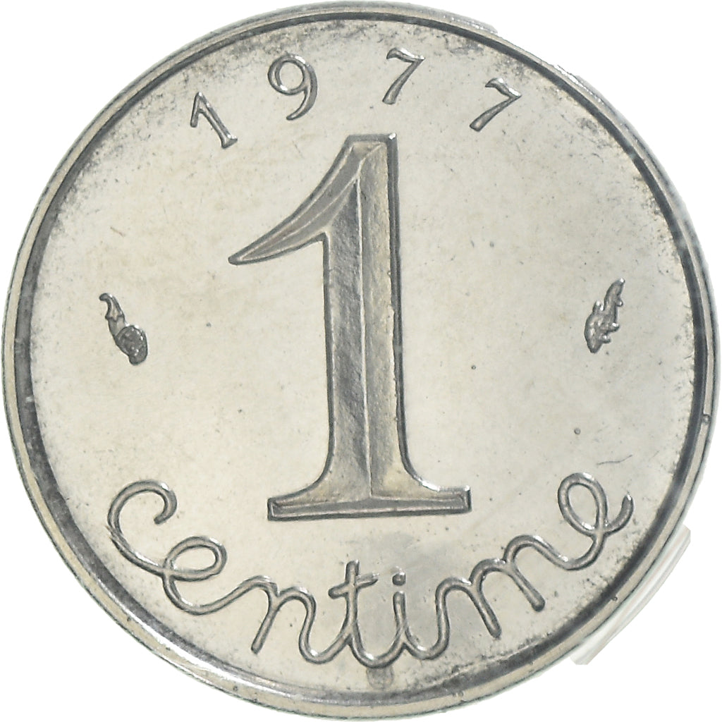 Coin, France, Épi, Centime, 1977, Paris, MS(65-70), Stainless Steel, KM:928