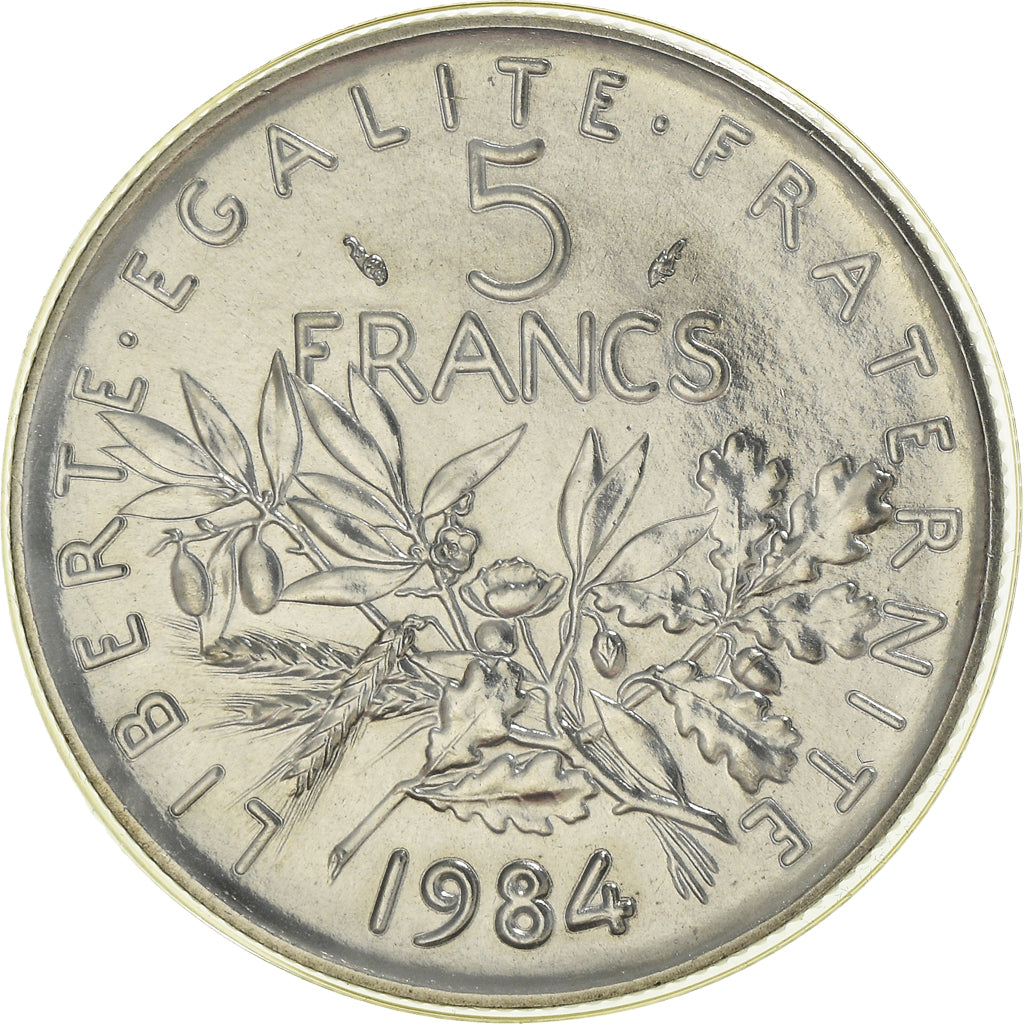 Coin, France, Semeuse, 5 Francs, 1984, Paris, FDC, MS(65-70), Nickel Clad