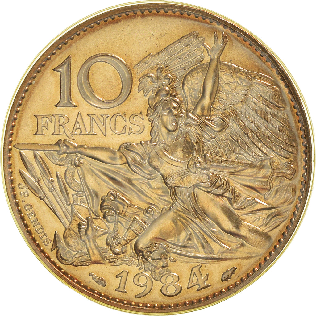 Coin, France, François Rude, 10 Francs, 1984, Paris, FDC, MS(65-70)