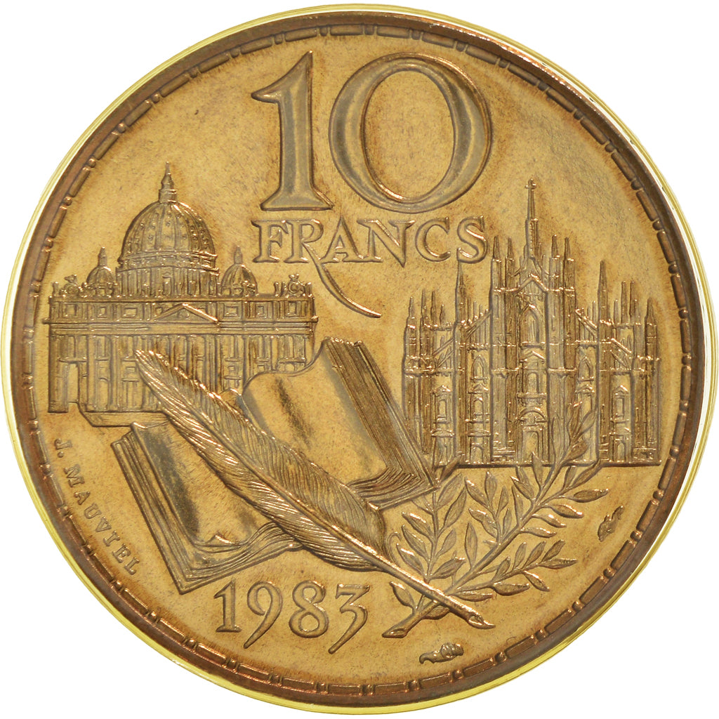 Monnaie, France, Stendhal, 10 Francs, 1983, Paris, FDC, FDC, Nickel-Bronze