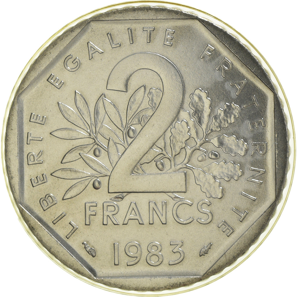 Coin, France, Semeuse, 2 Francs, 1983, Paris, FDC, MS(65-70), Nickel, KM:942.1