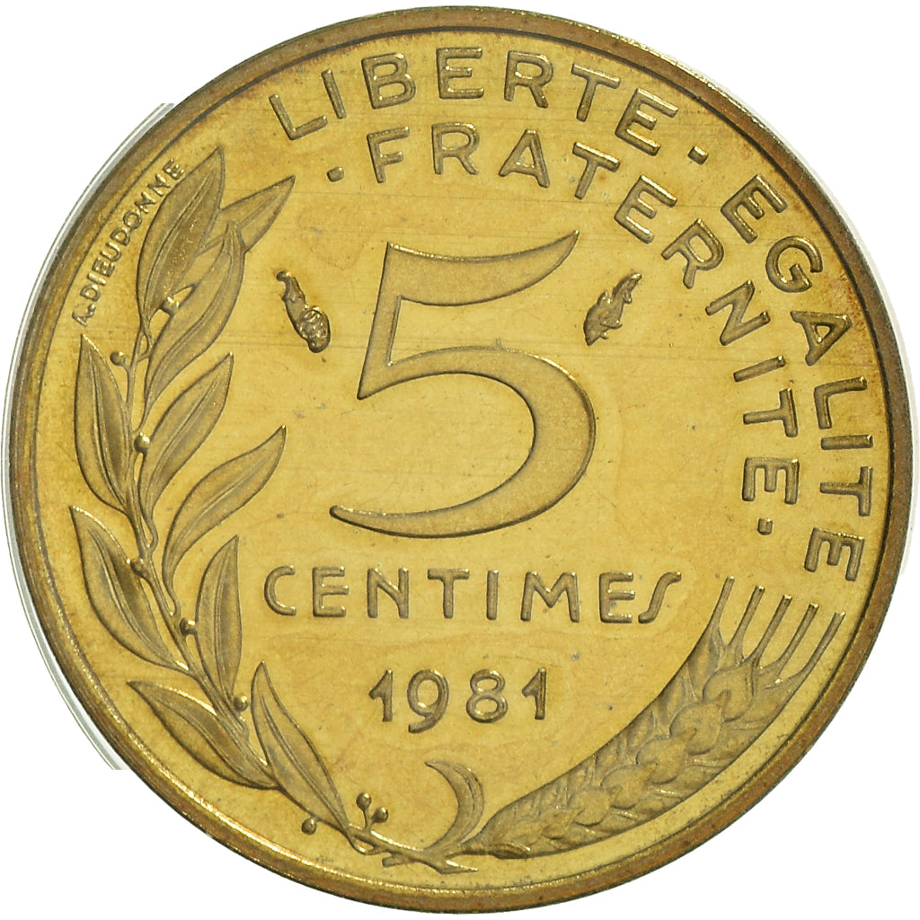 Coin, France, Marianne, 5 Centimes, 1981, Paris, FDC, MS(65-70)