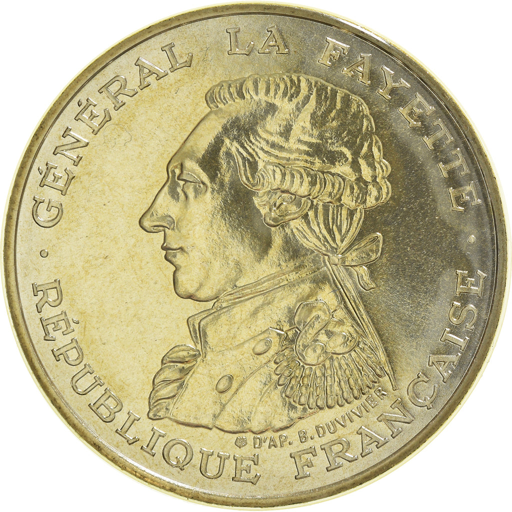 Coin, France, Lafayette, 100 Francs, 1987, FDC, MS(65-70), Silver, KM:962