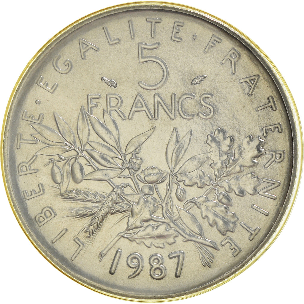 Monnaie, France, Semeuse, 5 Francs, 1987, Paris, FDC, FDC, Nickel Clad