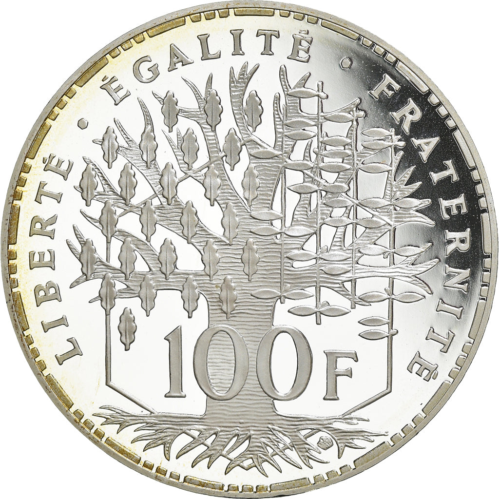 Coin, France, Panthéon, 100 Francs, 1995, Paris, Proof, MS(65-70), Silver