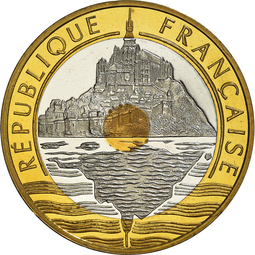 Monnaie, France, Mont Saint Michel, 20 Francs, 1995, Paris, Proof, FDC