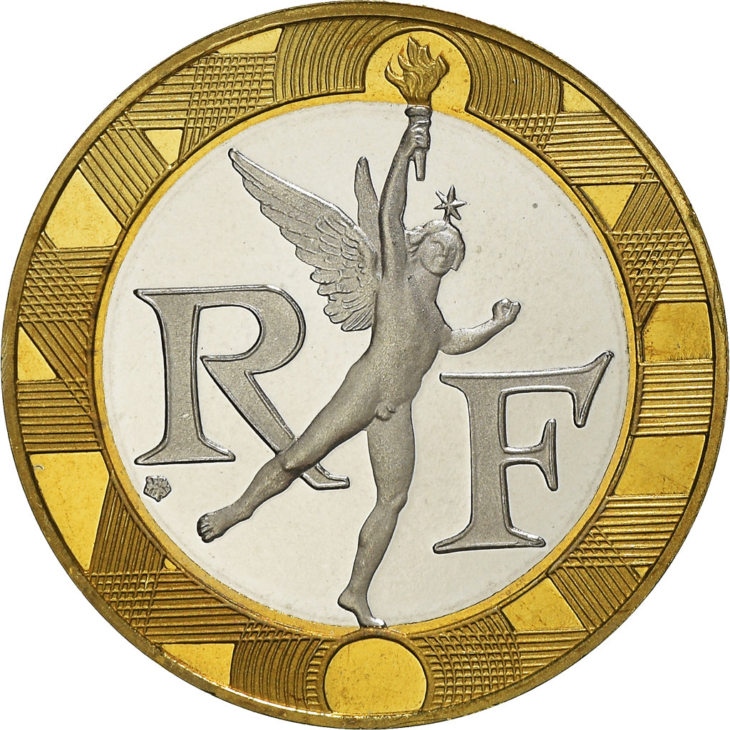 Münze, Frankreich, Génie, 10 Francs, 1995, Paris, Proof, STGL, Bi-Metallic