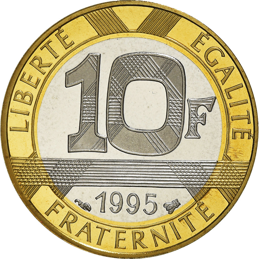 Münze, Frankreich, Génie, 10 Francs, 1995, Paris, Proof, STGL, Bi-Metallic