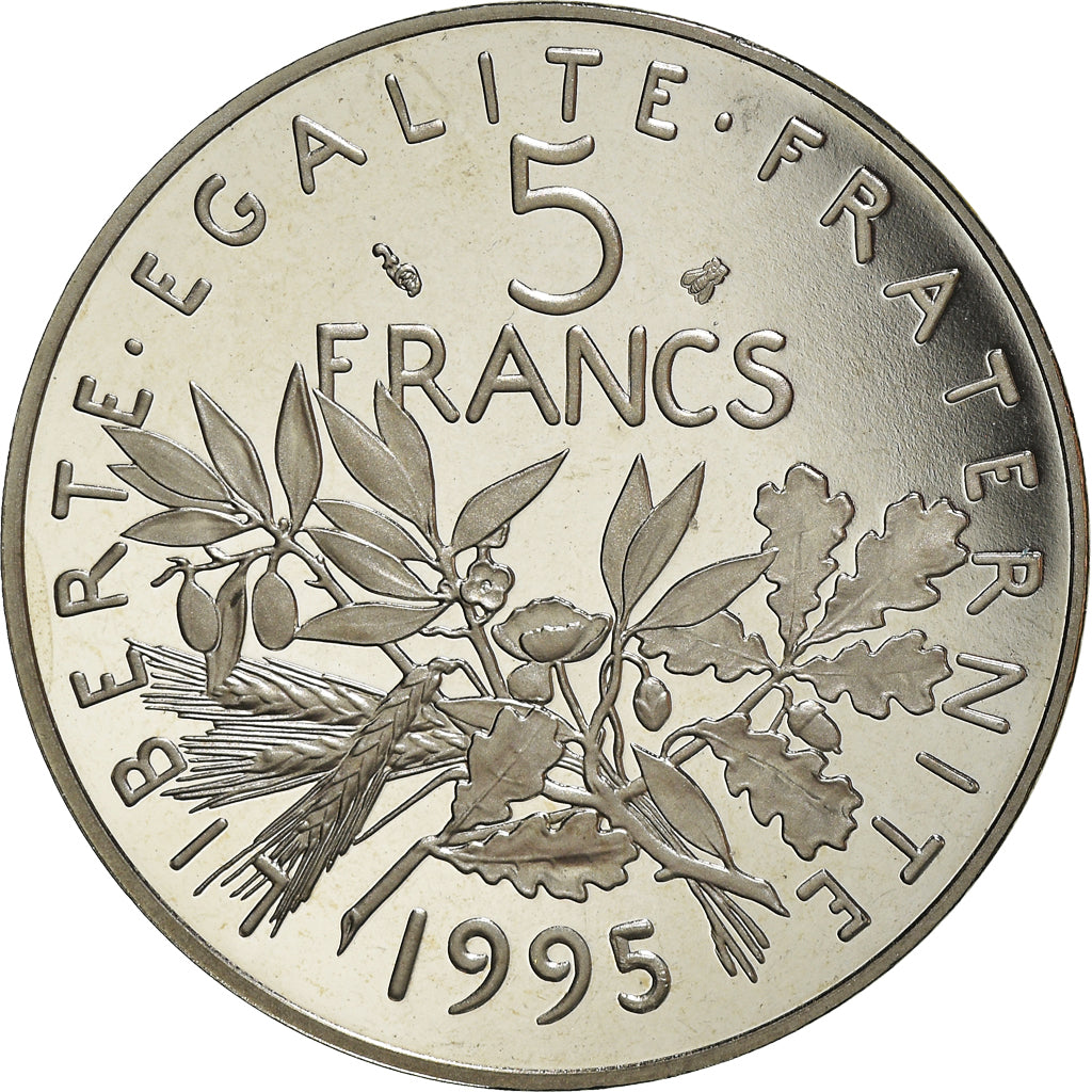 Monnaie, France, Semeuse, 5 Francs, 1995, Paris, Proof, FDC, Nickel Clad