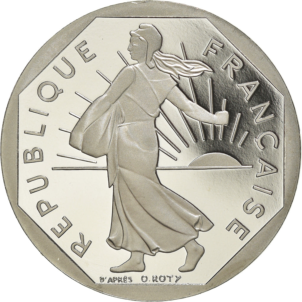 Munten, Frankrijk, Semeuse, 2 Francs, 1995, Paris, Proof, FDC, Nickel, KM:942.2