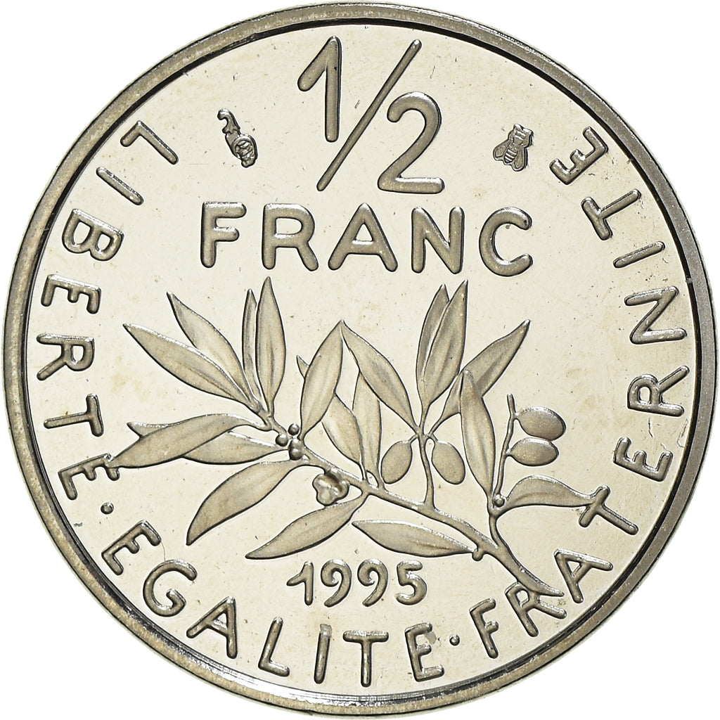 Coin, France, Semeuse, 1/2 Franc, 1995, Paris, Proof, MS(65-70), Nickel
