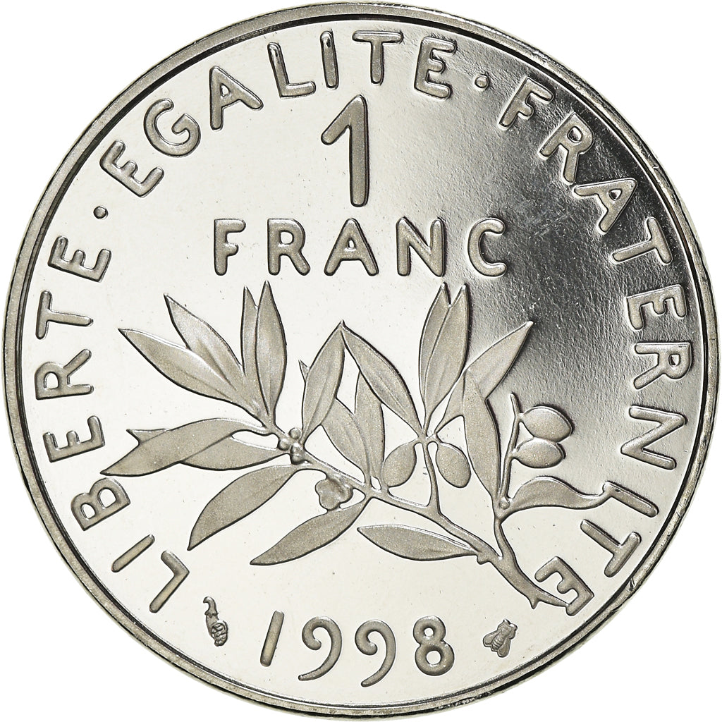 Monnaie, France, Semeuse, Franc, 1998, Paris, Proof, FDC, Nickel, Gadoury:474b