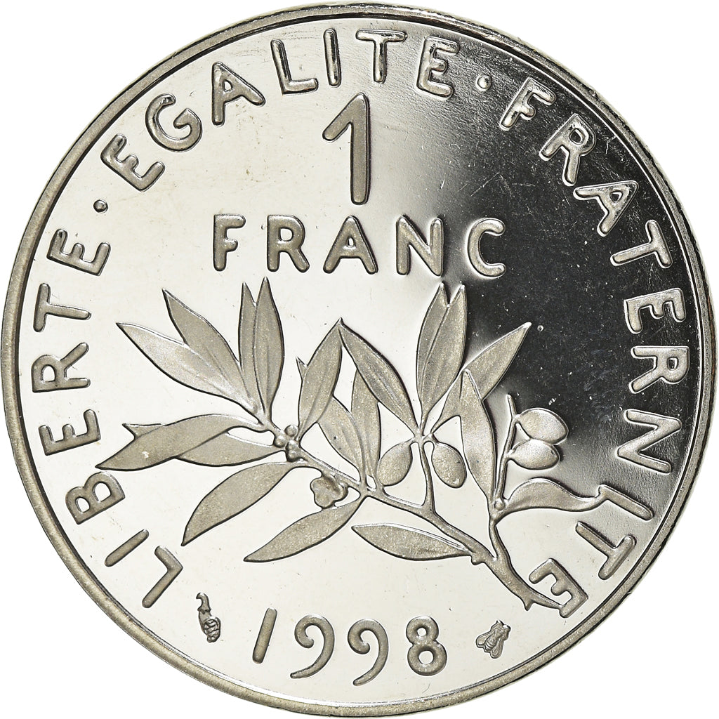 Monnaie, France, Semeuse, Franc, 1998, Paris, Proof, FDC, Nickel, Gadoury:474b