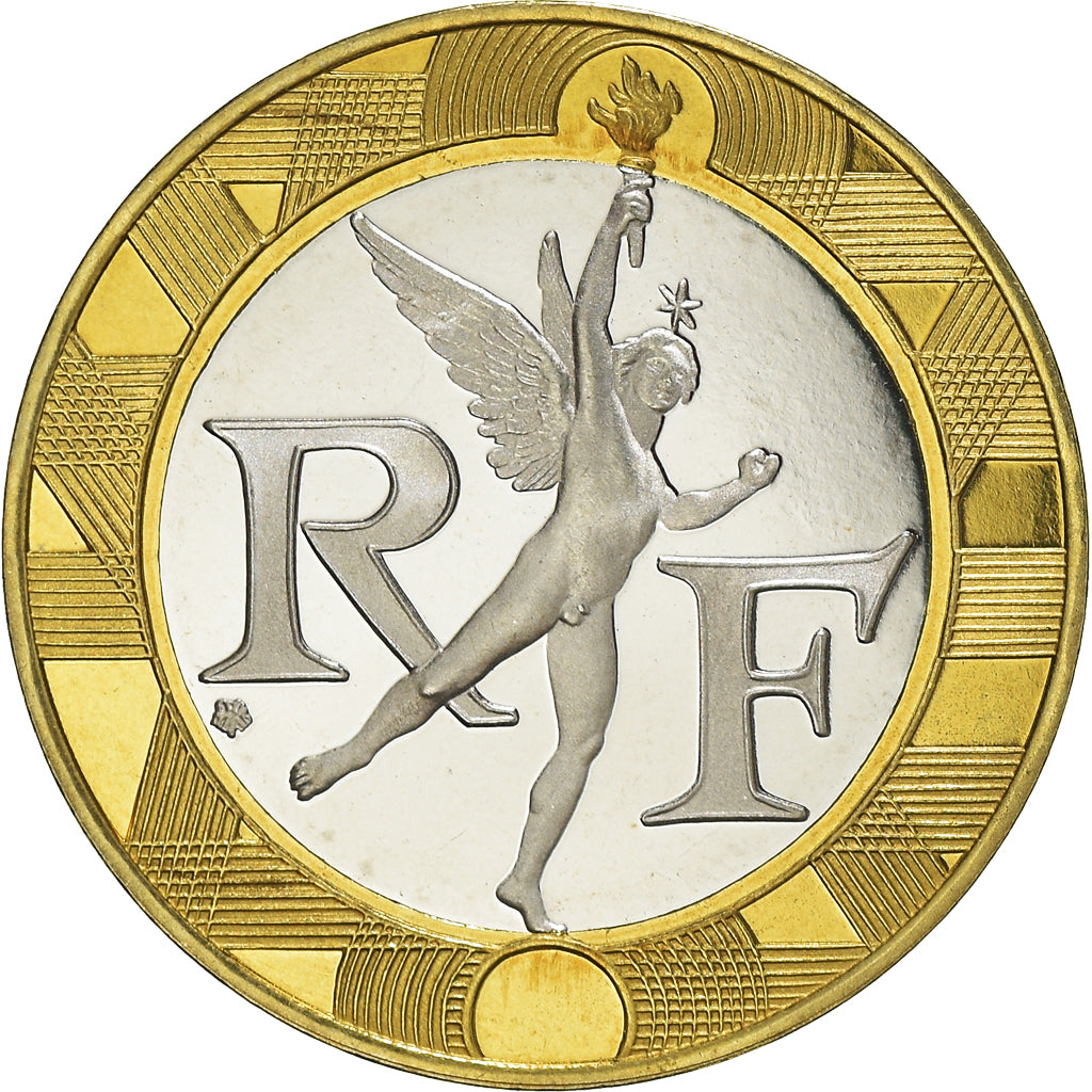 Coin, France, Génie, 10 Francs, 2001, Paris, Proof, MS(65-70), Aluminum-Bronze
