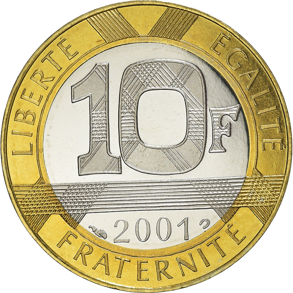 Coin, France, Génie, 10 Francs, 2001, Paris, Proof, MS(65-70), Aluminum-Bronze