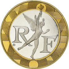 Coin, France, Génie, 10 Francs, 2001, Paris, Proof, MS(65-70), Aluminum-Bronze