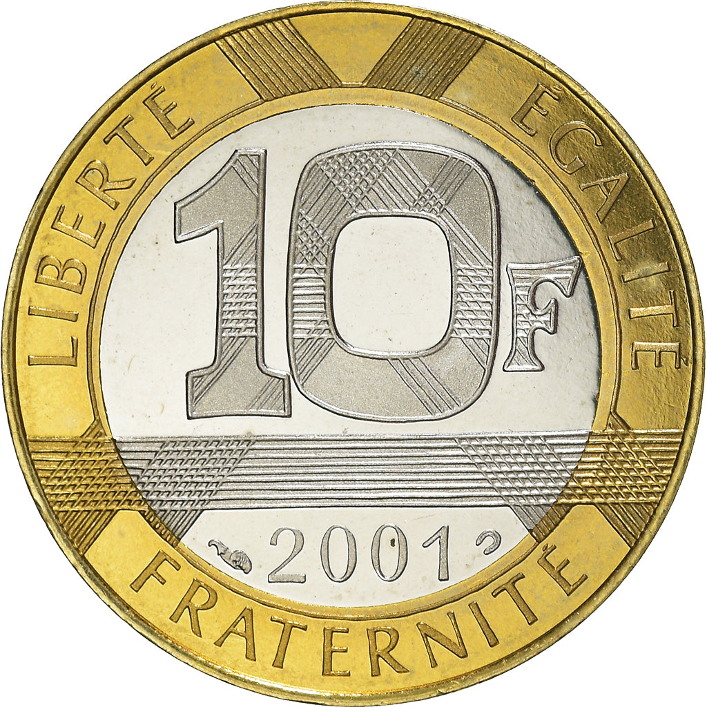 Coin, France, Génie, 10 Francs, 2001, Paris, Proof, MS(65-70), Aluminum-Bronze