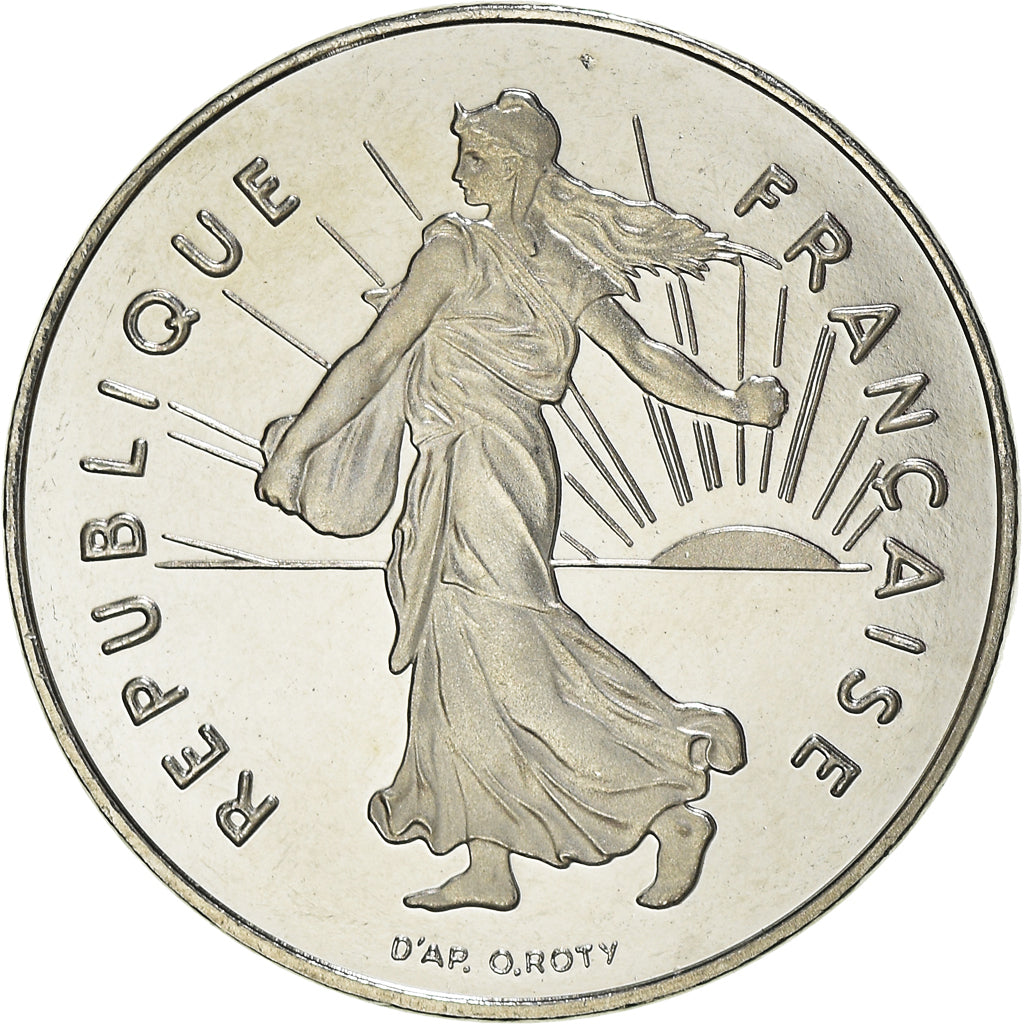 Moneta, Francja, Semeuse, Franc, 2001, Paris, Proof, MS(65-70), Nikiel
