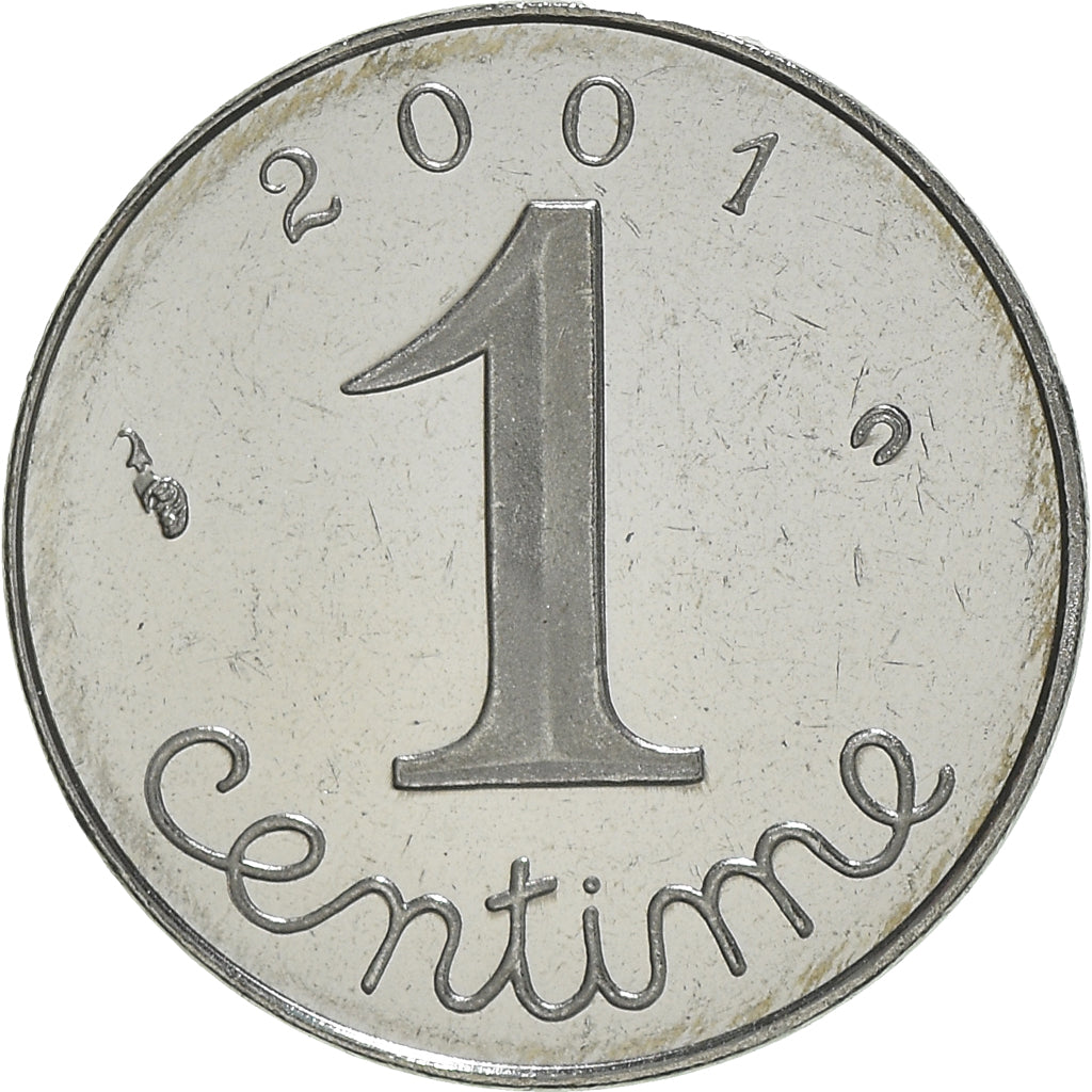 Munten, Frankrijk, Épi, Centime, 2001, Paris, Proof, UNC, Stainless Steel