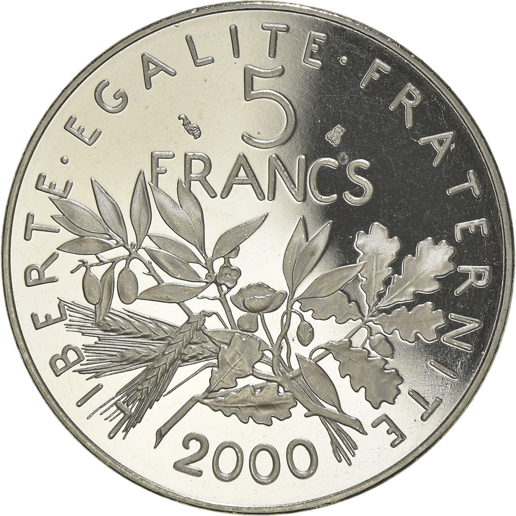 Coin, France, Semeuse, 5 Francs, 2000, Paris, Proof, MS(65-70), Nickel Clad