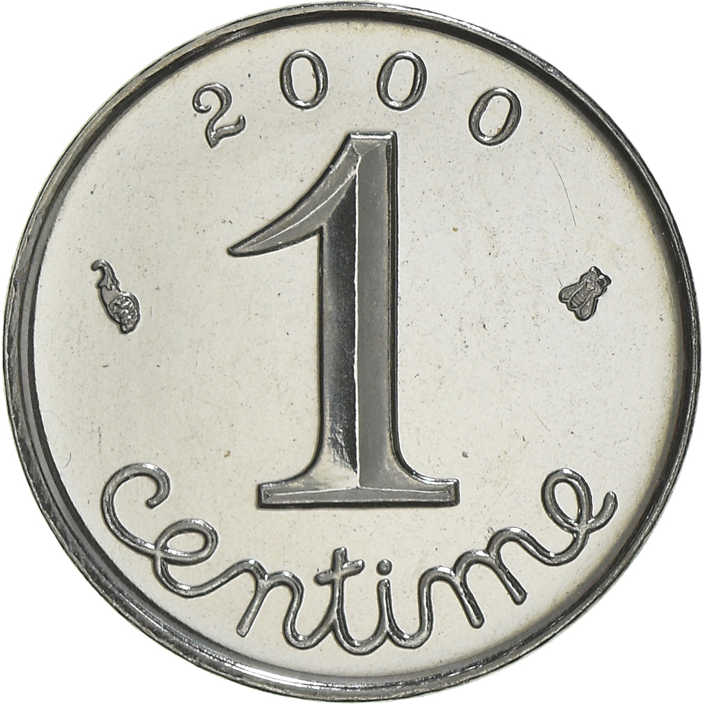 Coin, France, Épi, Centime, 2000, Paris, Proof, MS(65-70), Stainless Steel