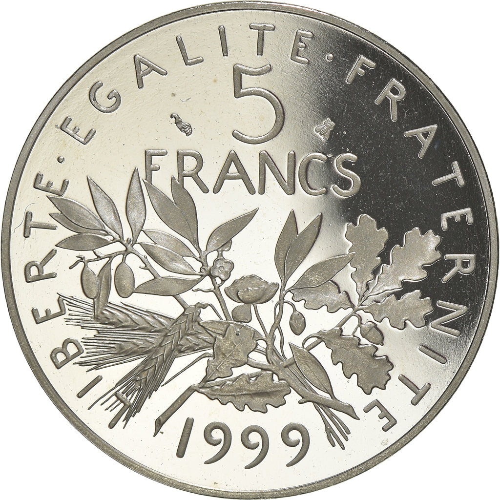 Monnaie, France, Semeuse, 5 Francs, 1999, Paris, Proof, FDC, Nickel Clad