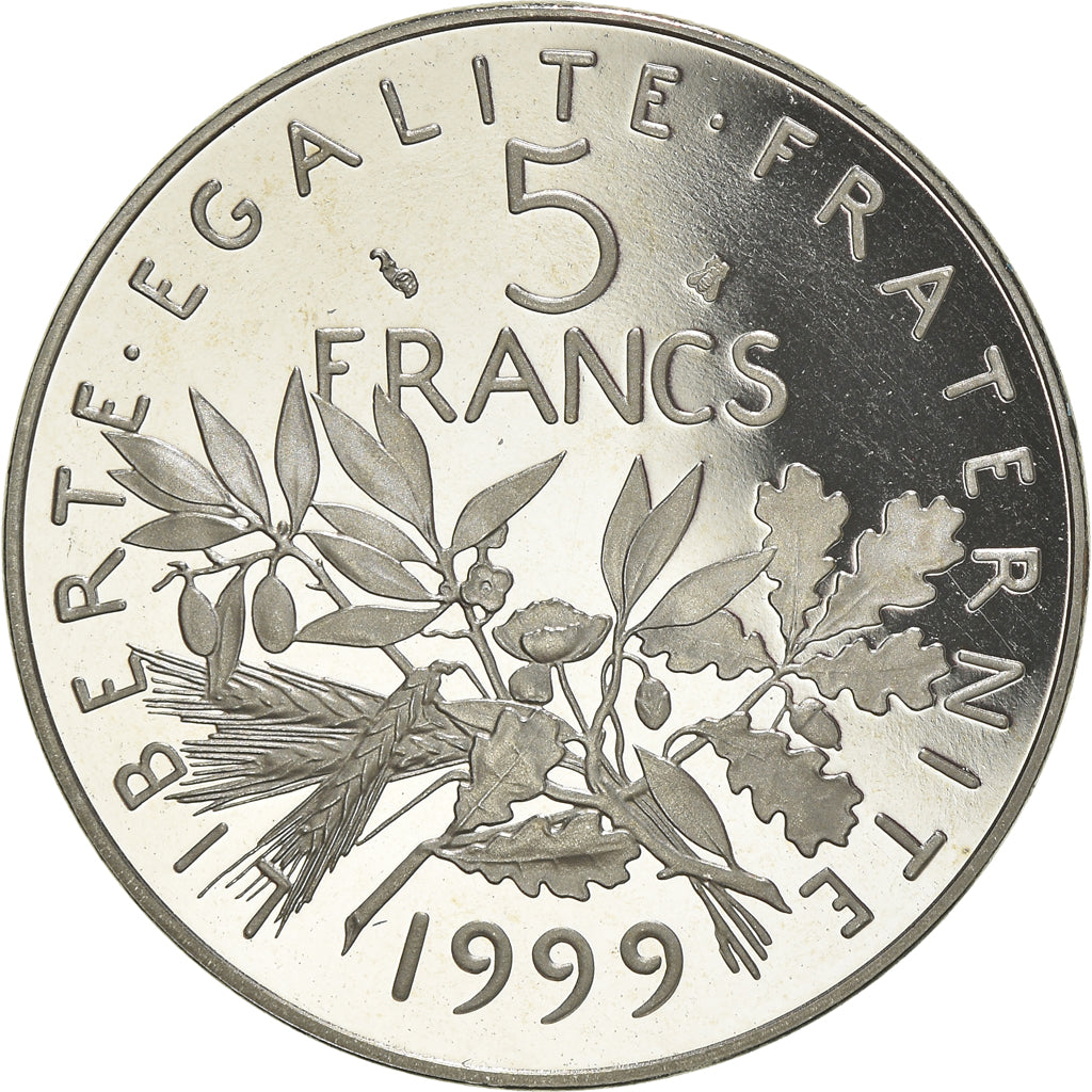 Coin, France, Semeuse, 5 Francs, 1999, Paris, Proof, MS(65-70), Nickel Clad