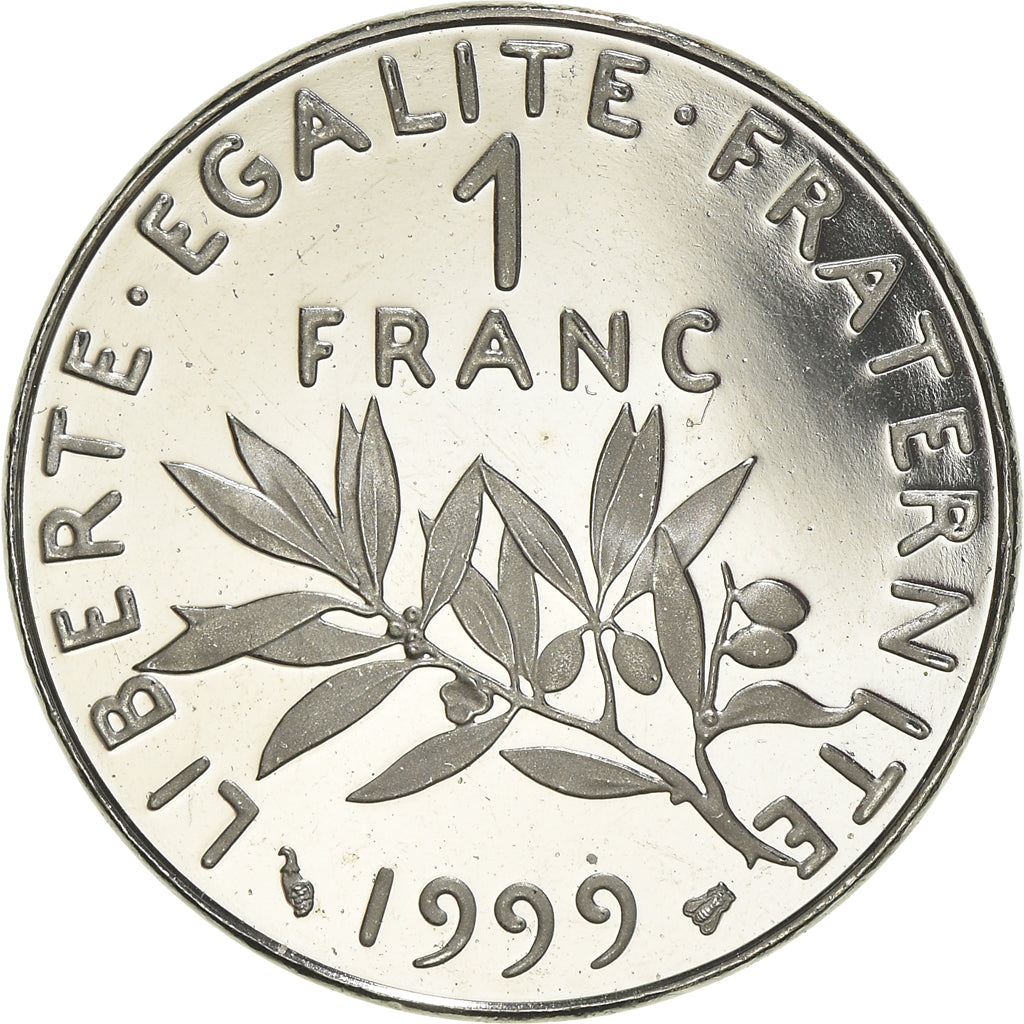 Coin, France, Semeuse, Franc, 1999, Proof, MS(65-70), Nickel, KM:925.2