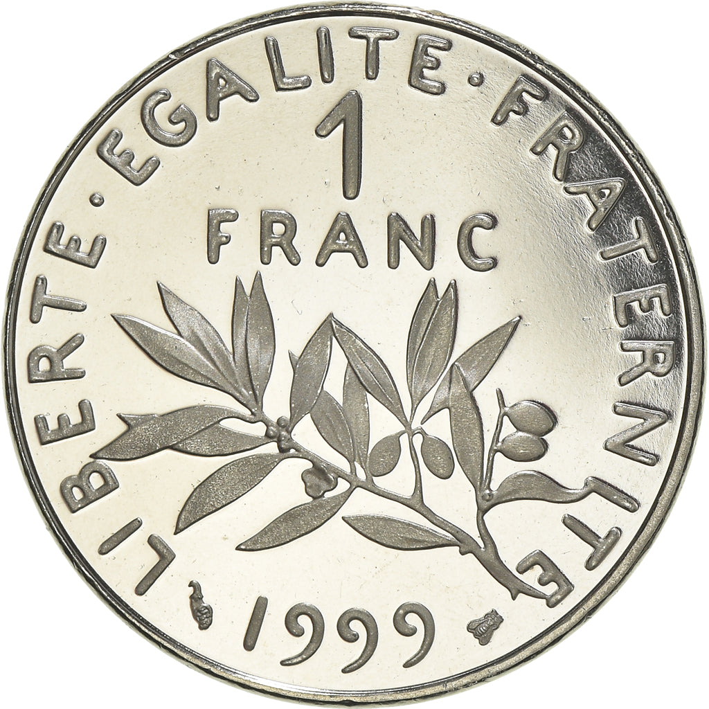 Coin, France, Semeuse, Franc, 1999, Proof, MS(65-70), Nickel, KM:925.2