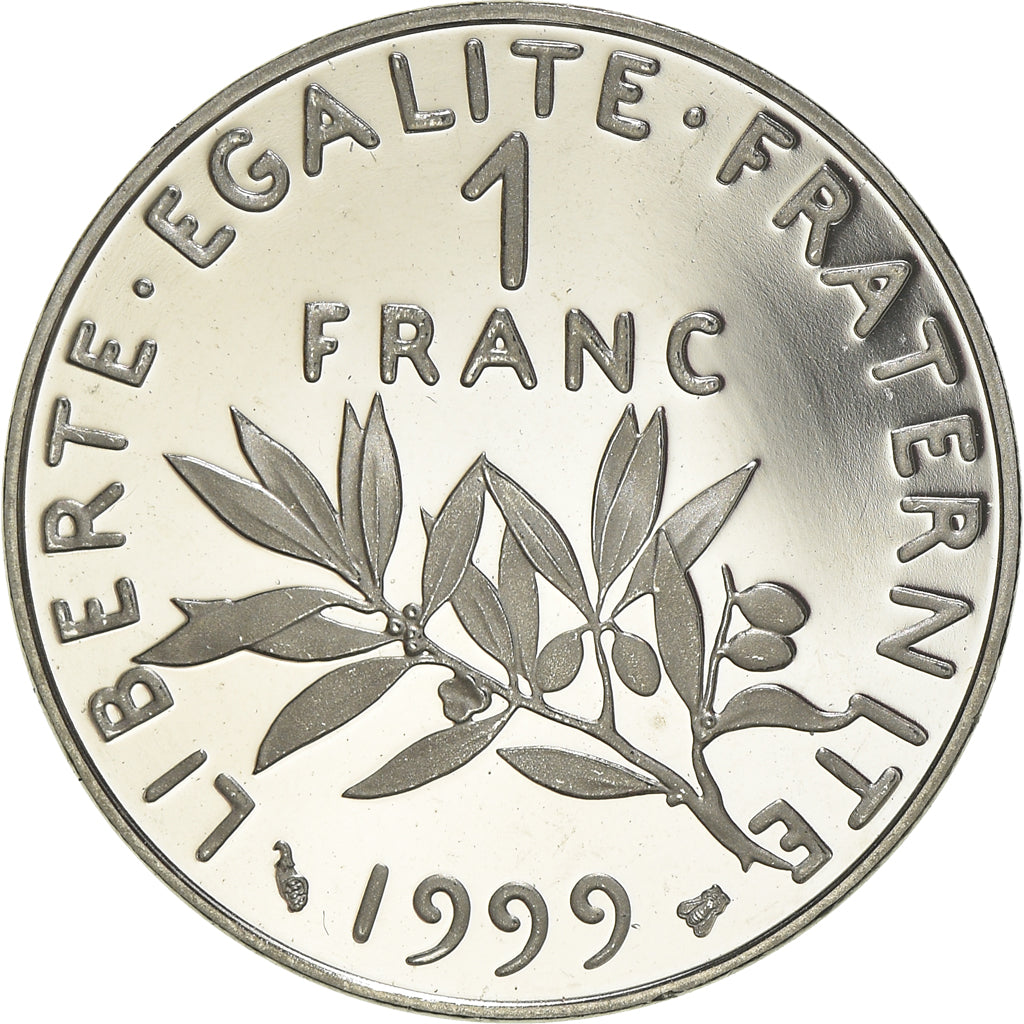 Coin, France, Semeuse, Franc, 1999, Proof, MS(65-70), Nickel, KM:925.2