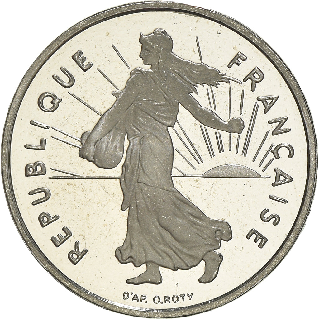 Münze, Frankreich, Semeuse, 1/2 Franc, 1999, Proof, STGL, Nickel, KM:931.2