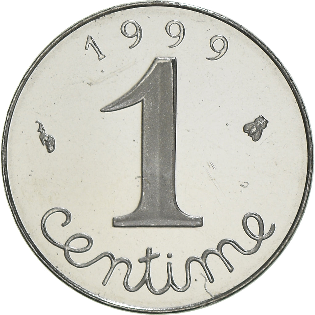 Coin, France, Épi, Centime, 1999, Paris, Proof / BE, MS(65-70), Stainless