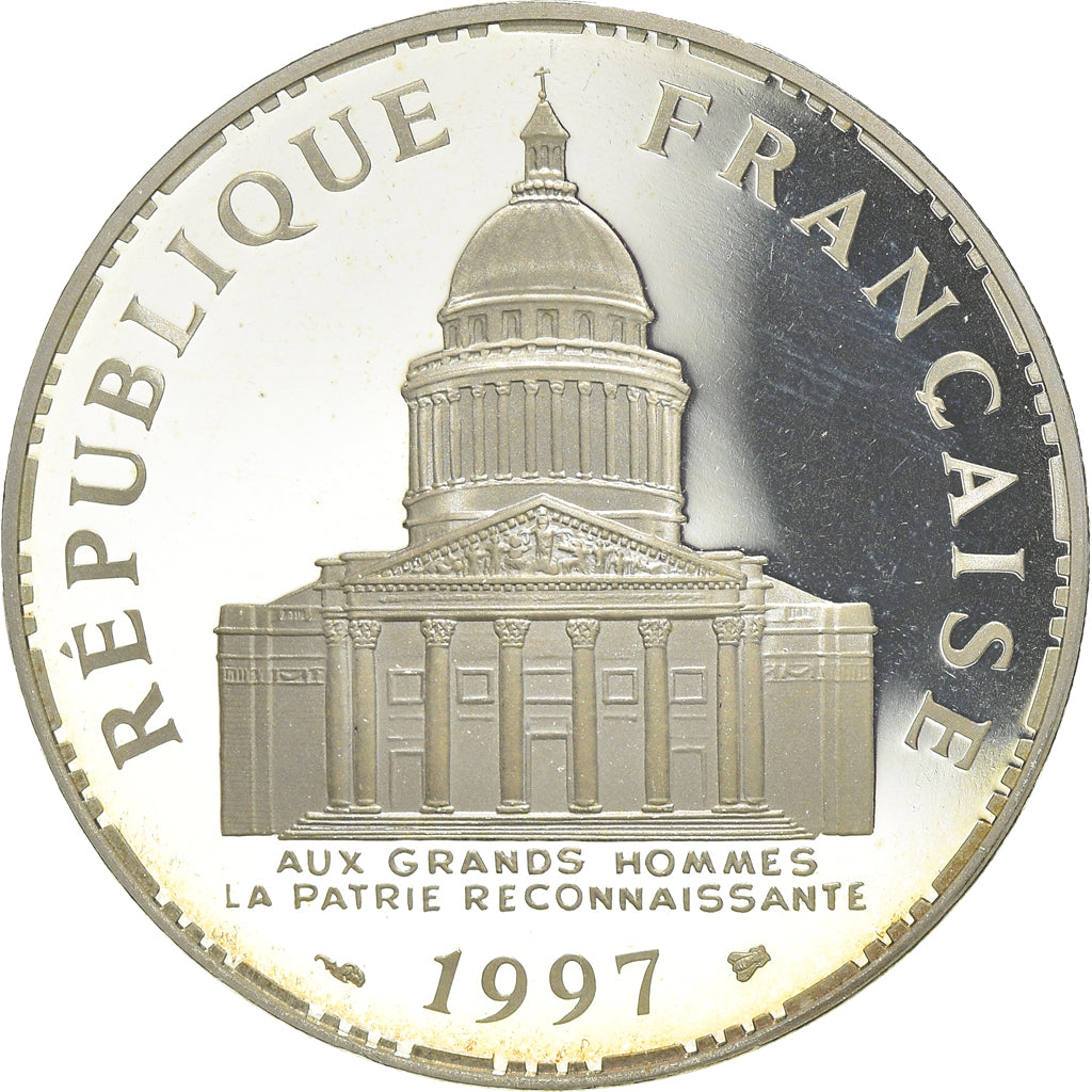 Moneta, Francia, Panthéon, 100 Francs, 1997, Paris, Proof / BE, FDC, Argento