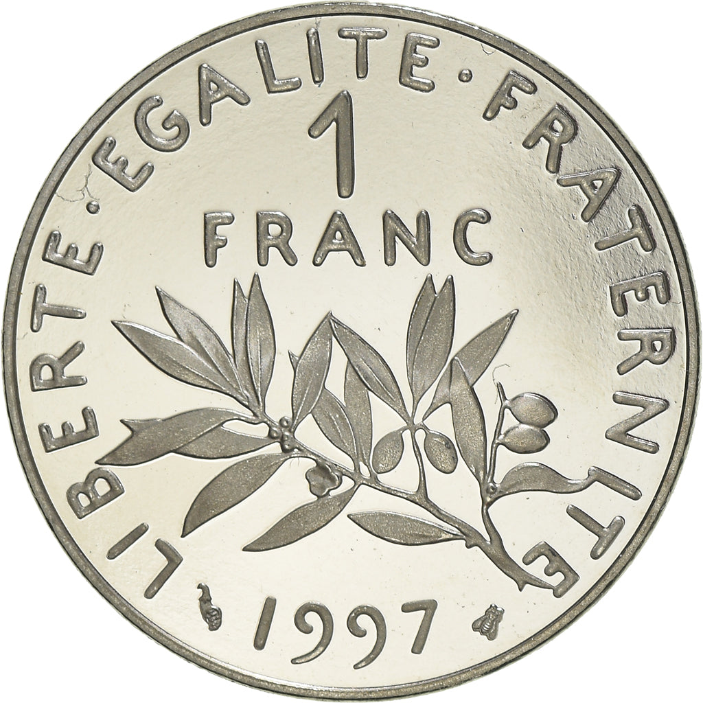 Monnaie, France, Semeuse, Franc, 1997, Paris, Proof, FDC, Nickel, Gadoury:474b