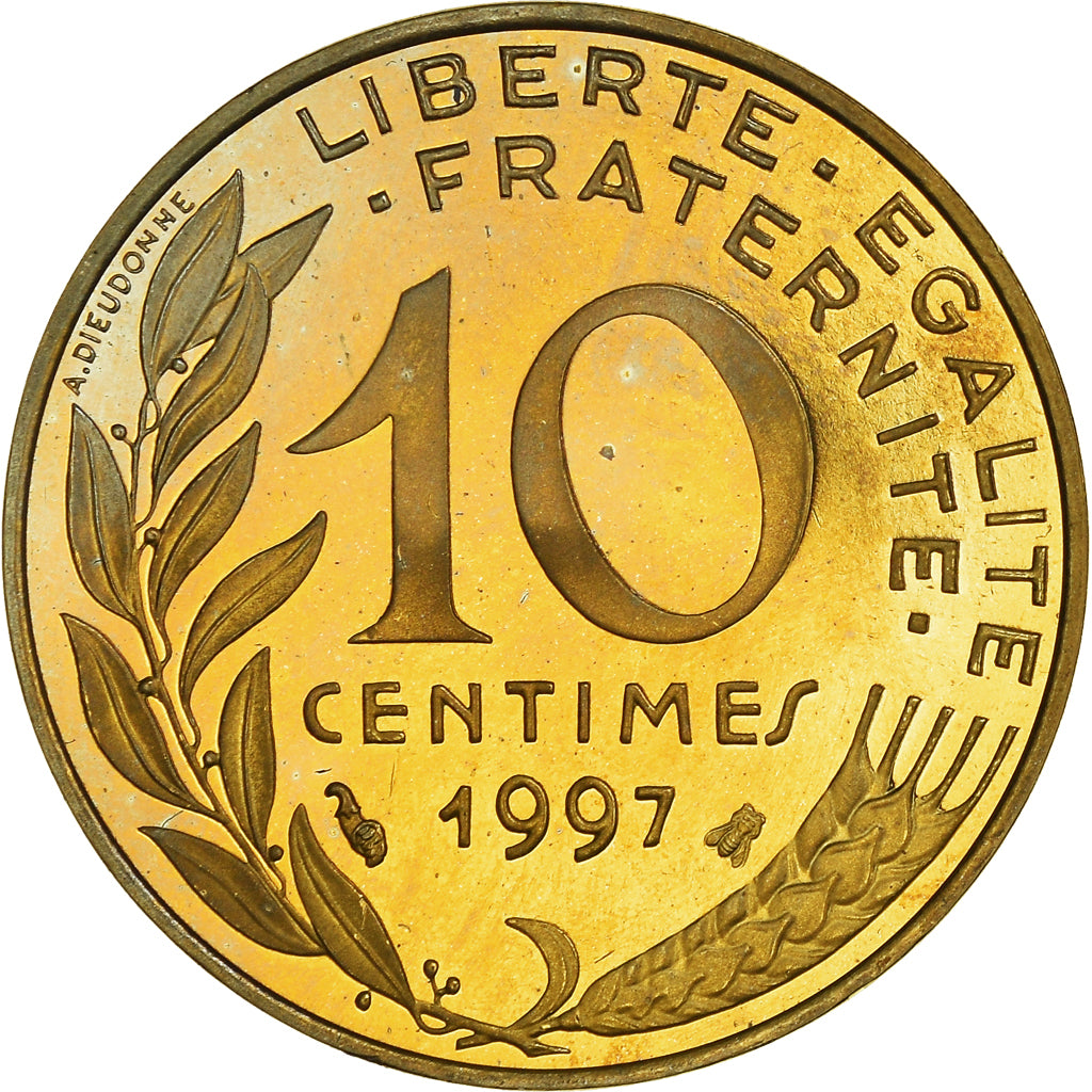 Coin, France, Marianne, 10 Centimes, 1997, Paris, Proof, MS(65-70)