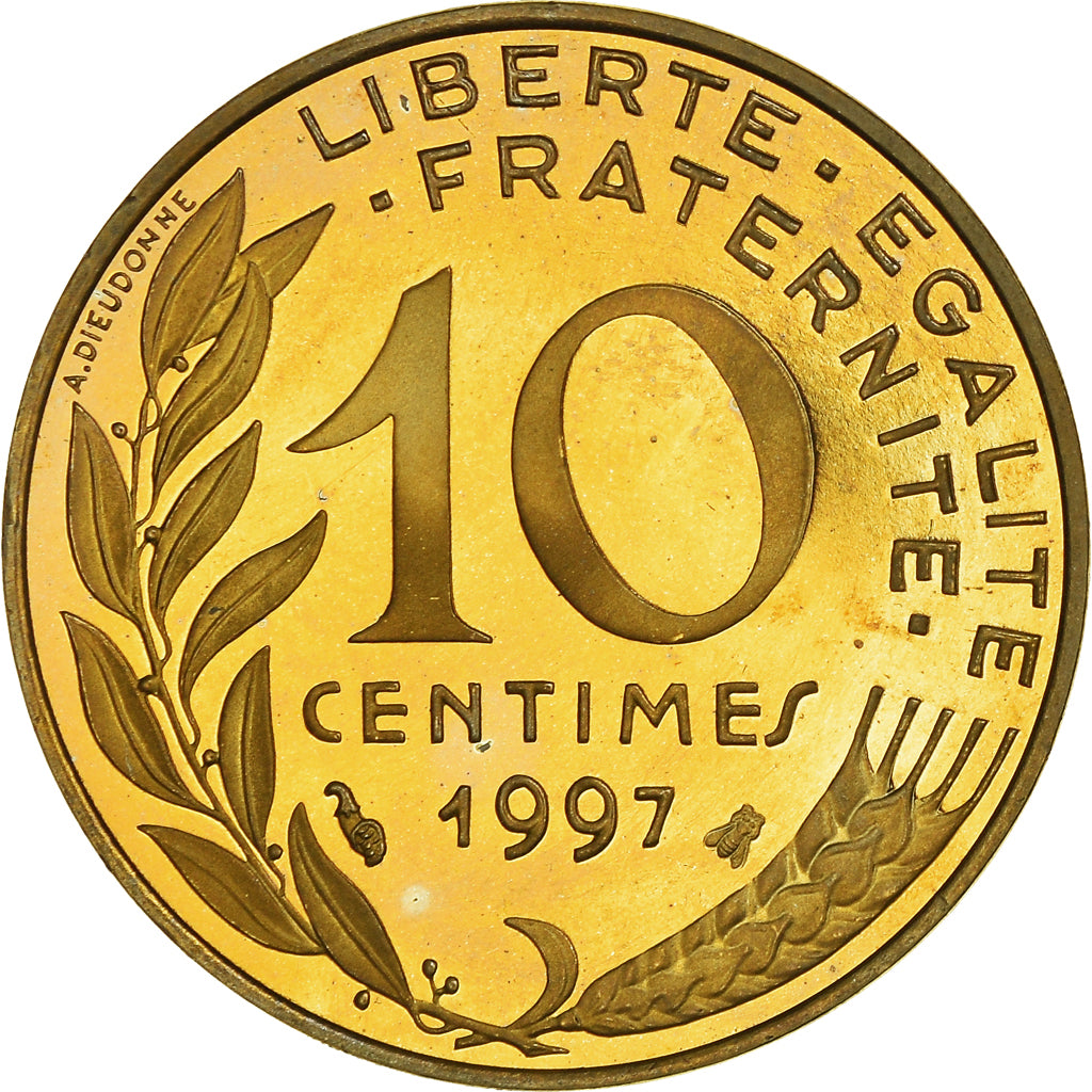 Coin, France, Marianne, 10 Centimes, 1997, Paris, Proof, MS(65-70)