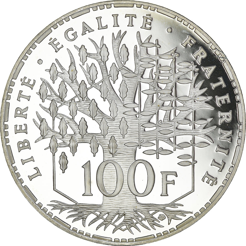 Coin, France, Panthéon, 100 Francs, 1994, Paris, Proof, MS(65-70), Silver
