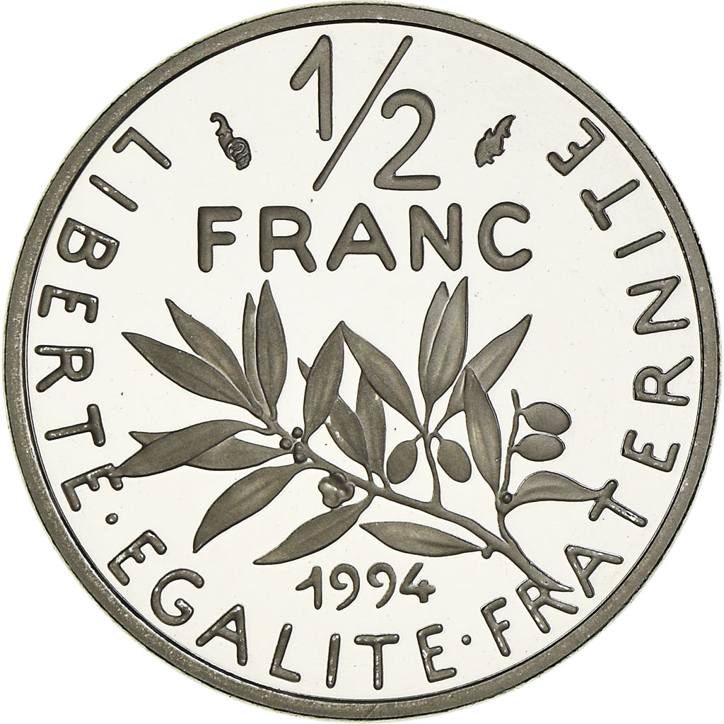 Monnaie, France, Semeuse, 1/2 Franc, 1994, Paris, Proof, FDC, Nickel