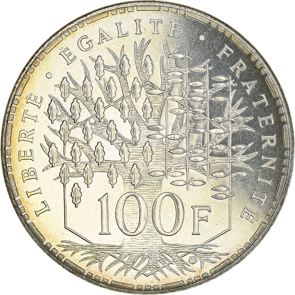 Coin, France, Panthéon, 100 Francs, 1989, Paris, FDC, MS(65-70), Silver