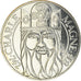 Coin, France, Charlemagne, 100 Francs, 1990, Paris, FDC, MS(65-70), Silver